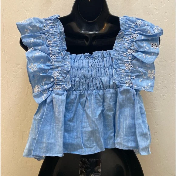 Zara Embroidery Top Size XS - Picture 5 of 10